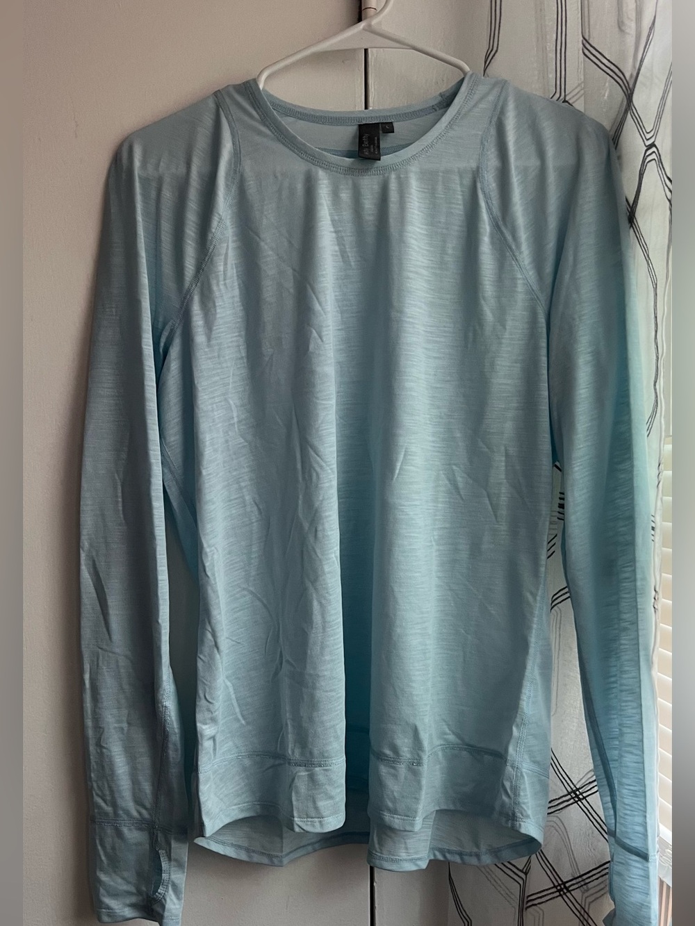 Sweaty Betty Light Blue Long Sleeve Crew Tee